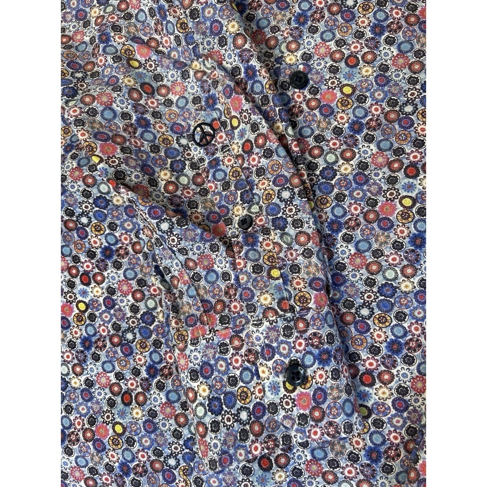 John Lennon Shirt Men's Size Large Multicolor Casual Button Up Long Sleeve - Picture 3 of 11